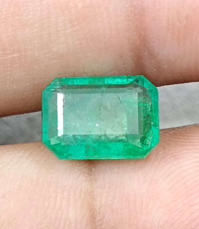 Certified 3.16ct Natural Panjshir Emerald