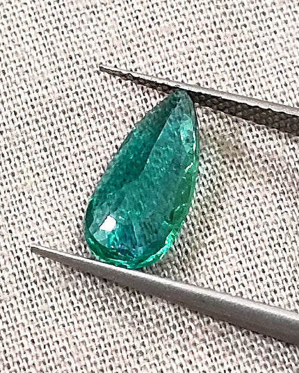 GSI Certified 1.50ct Medium Deep Green Zambian Emerald Minor Oiled Loose Gemstone