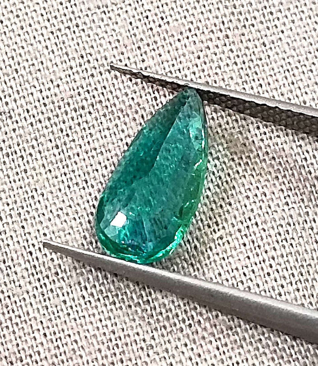 Certified 1.50ct Zambian Natural Emerald Stone
