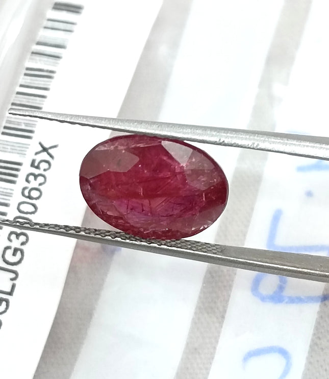 4.79ct Untreated Ruby Natural Mozambique SGL Certified Wine Red Loose Gemstone