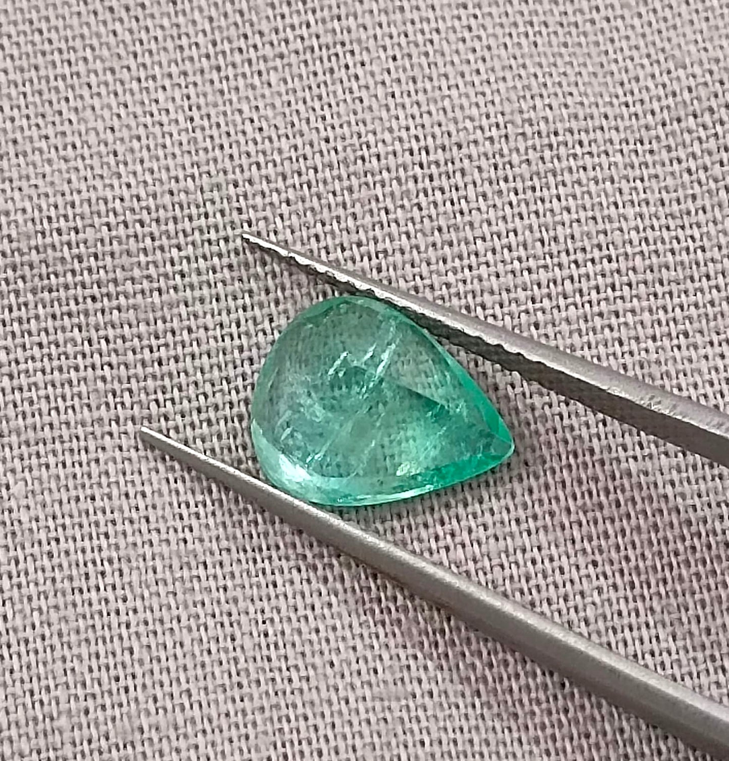 1.66ct Pastel Green Russian Emerald, 100% Natural Earth Mined Gemstone