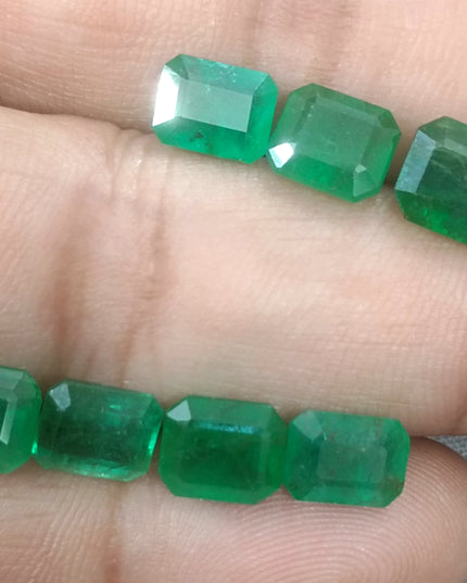 14.54ct Vivid to Deep Green Natural Emerald parcel earth mined loose Gemstones