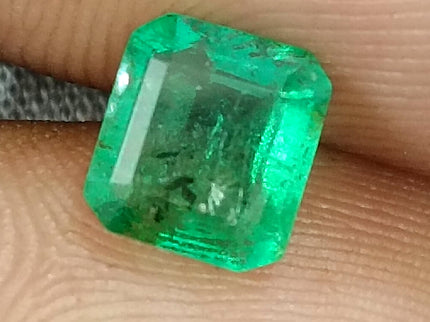 Certified 1.51ct Natural Zambian Emerald Stone