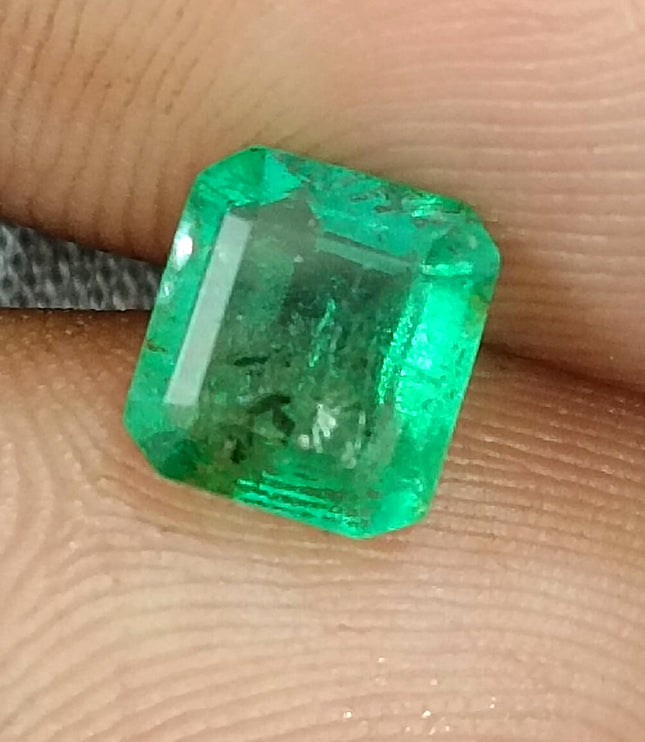 Certified 1.51ct Natural Zambian Emerald Stone