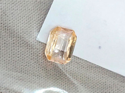 Padparadscha Sapphire 1.42ct Certified Pinkish Orange Unheated Octagon Cut Natural Loose Gemstone