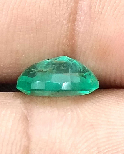 GSI Certified 2.60ct Sea Green Oval Cut Natural Panjshir Emerald Minor Oiled Loose Gemstone