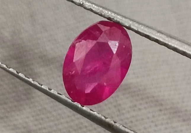 GSI Certified 0.90ct Blood Red Ruby, Untreated