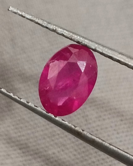 GSI Certified 0.90ct Blood Red Ruby, Untreated