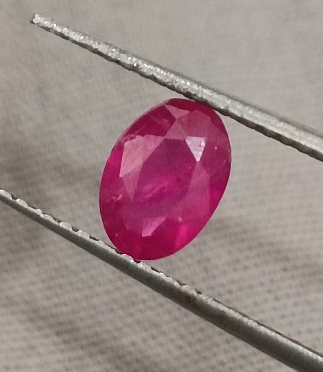 Mozambique Ruby 0.90ct Certified Natural Untreated Blood Red Gemstone