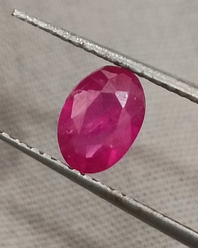 GSI Certified 0.90ct Blood Red Ruby, Untreated