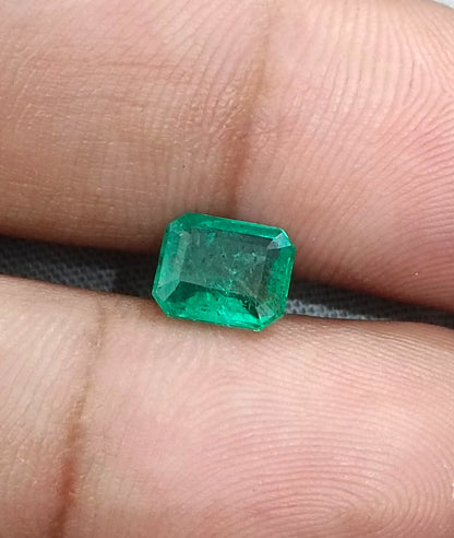 1.45ct Zambian Emerald, 100% Natural Earth Mined Gemstone