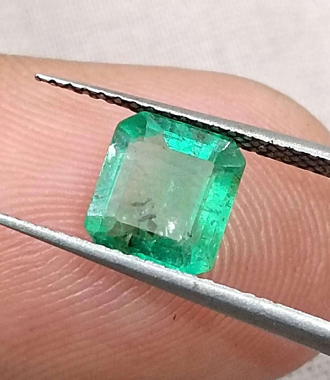 Certified 1.51ct Natural Zambian Emerald Stone
