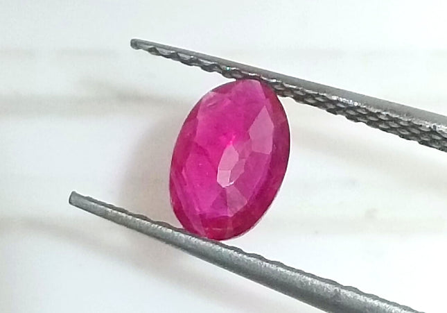 GSI Certified 0.49ct Blood Red Mozambique Ruby, Natural untreated Gemstone