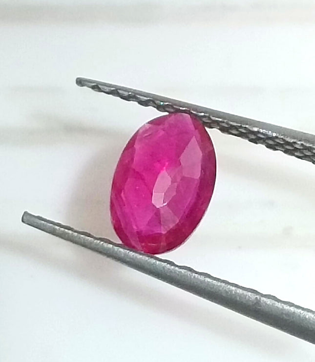 Certified 0.49ct Natural Unheated Blood Red Mozambique Ruby.