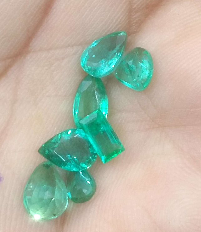 4.10ct Zambian Natural Emerald Parcel