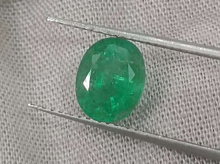 1.61ct Certified Natural Swat Emerald, Oval cut Loose Gemstone