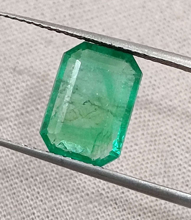 Certified 3.16ct Natural Panjshir Emerald