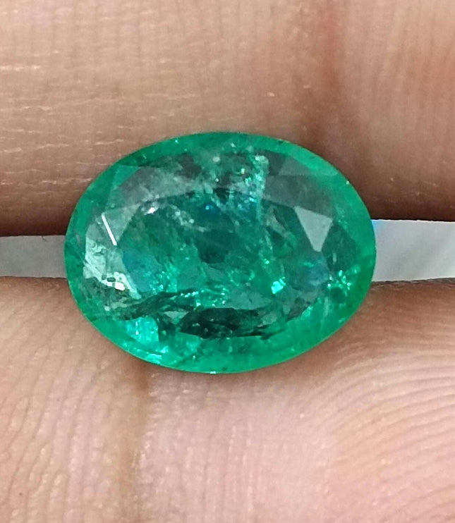 Certified 2.40ct Zambian Natural Emerald