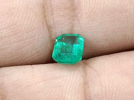 1.08ct Panjshir Emerald Natural SGL Certified Medium Green Octagon Cut Gemstone