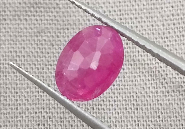 GSI Certified 1.34ct Mozambique Ruby, Natural Untreated Ruby