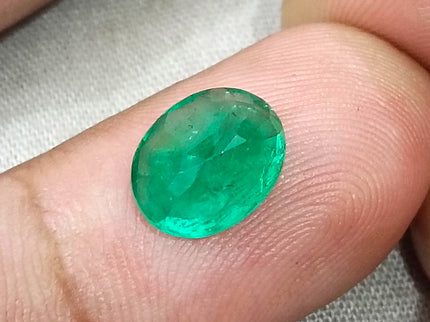 2.83ct Emerald Natural Medium Deep Pure Green Oval SGL Certified Loose Gemstone