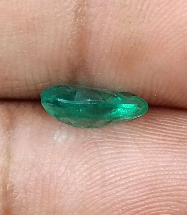 GSI Certified 1.65ct Zambian Natural Emerald