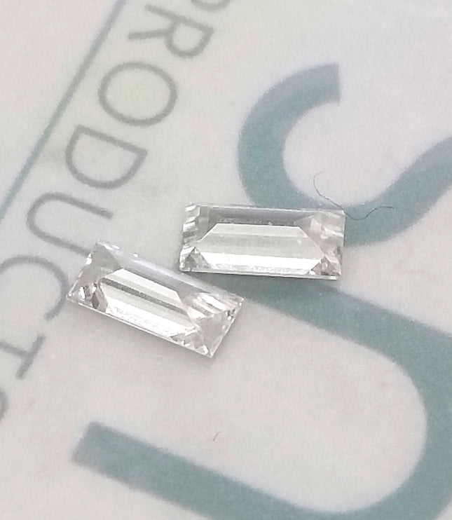 0.53ct Matched Pair Baguette Cut Diamonds(CVD)E VVS