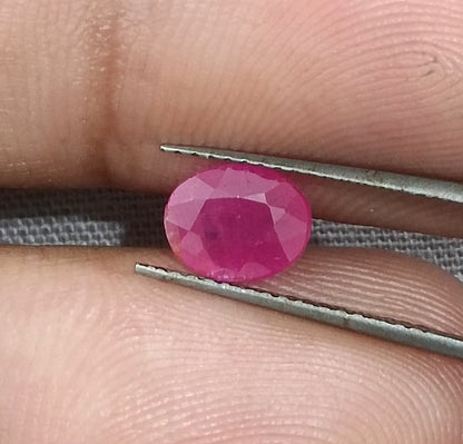 1.30ct Mozambique Ruby, 100% Natural Untreated Gemstone