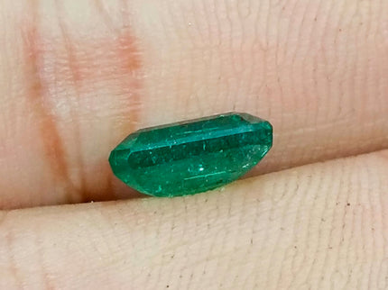 Zambian Emerald 2.85ct Natural Certified Octagon Cut Deep Forest Green Gemstone