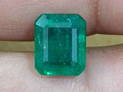 Certified 3.21 Zambian Natural Emerald.