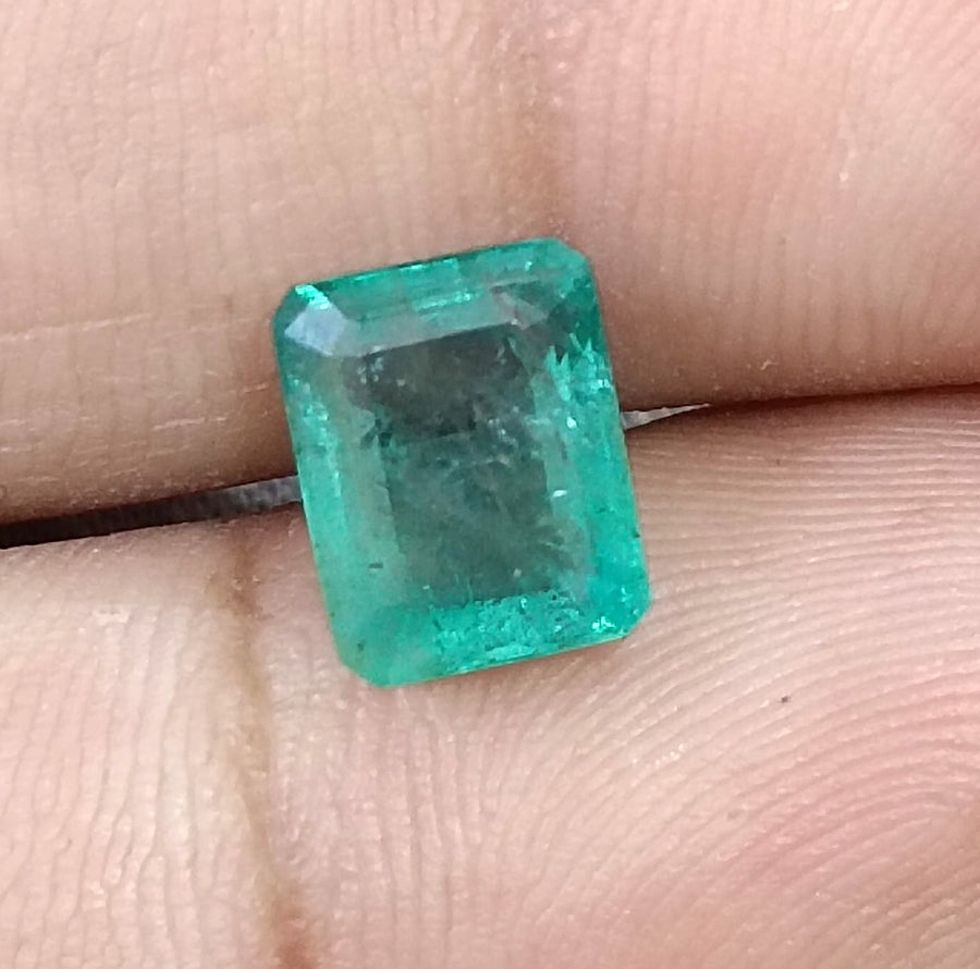 2.93ct Natural Emerald Medium Green Octagon Cut Loose Gemstone