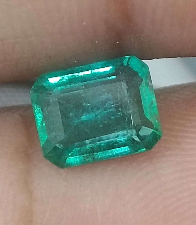 Zambian Emerald 1.39ct Natural Medium Green Loose Gemstone