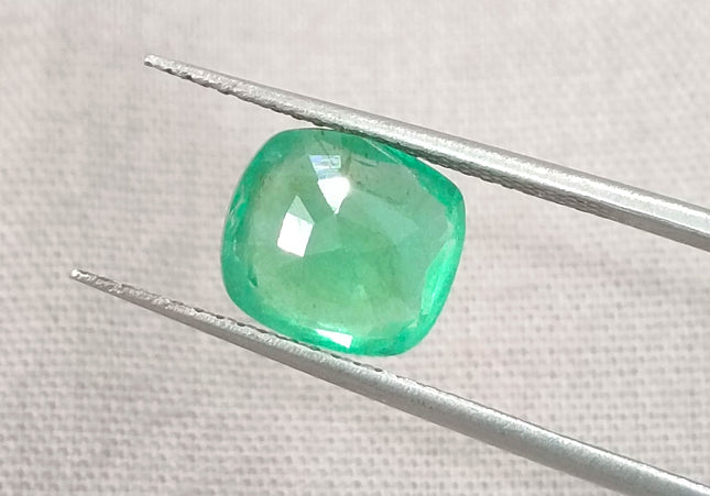 GSI Certified 2.32ct Neon Green Ethiopian Emerald, Natural Gemstone