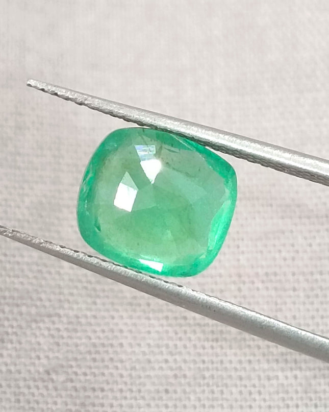 GSI Certified 2.32ct Neon Green Ethiopian Emerald, Natural Gemstone