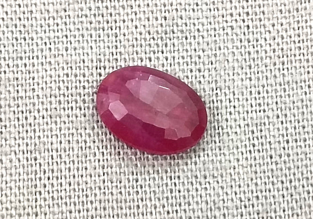 GSI Certified 0.96ct Mozambique Ruby, Natural Untreated Gemstone
