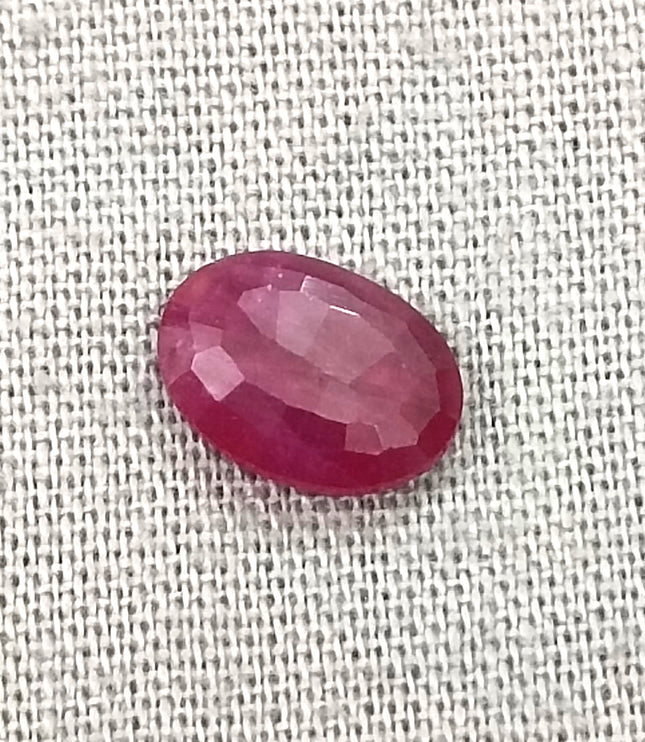 GSI Certified 0.96ct Mozambique Ruby, Natural Untreated Gemstone
