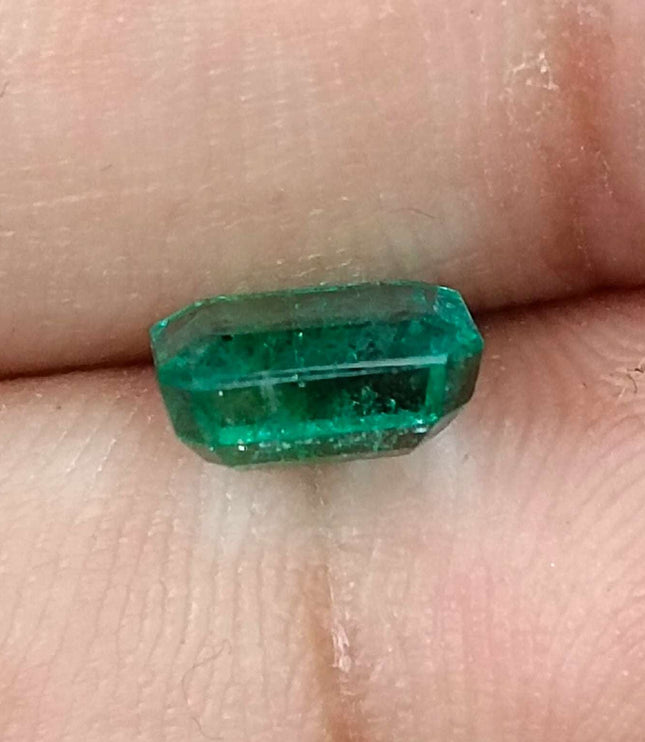 Certified 1.57ct Zambian Natural Emerald