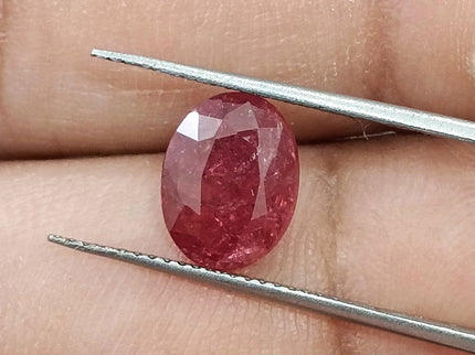 2.09ct Unheated Ruby Mozambique Natural Deep Orangish Red SGL Certified Loose Gemstone