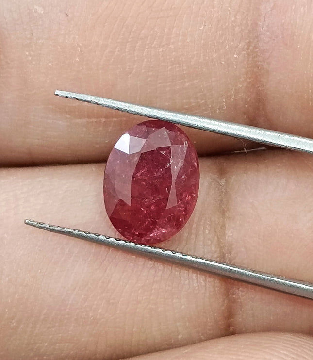 2.09ct Unheated Ruby Mozambique Natural Deep Orangish Red SGL Certified Loose Gemstone
