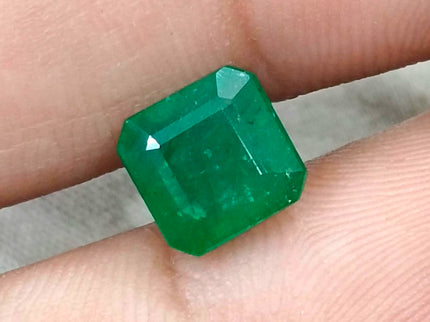 2.72ct Zambian Natural Emerald Deep Green GSI Certified Octagon Cut Loose Stone