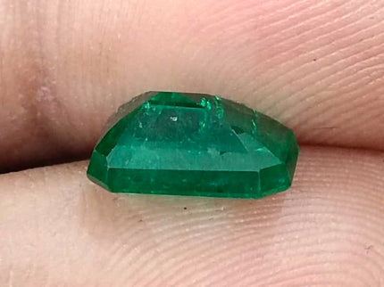 2.50ct High Quality Natural Emerald GSI Certified Vivid Deep Green Minor Oiled Gemstone