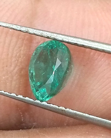 GSI Certified 0.99ct Medium Deep Green Natural Loose Emerald Minor Oiled Loose Gemstone