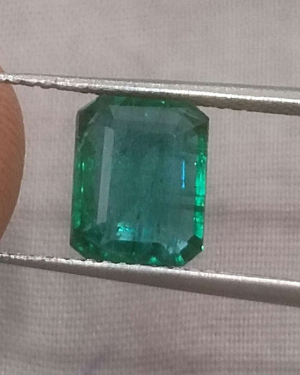 2.31ct High Quality GSI Certified Deep Vivid Green Minor Oiled Loose Gemstone