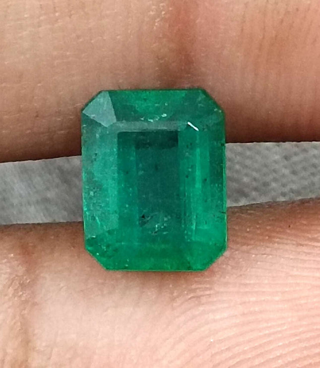 Certified 1.87ct Natural Zambian Emerald Stone
