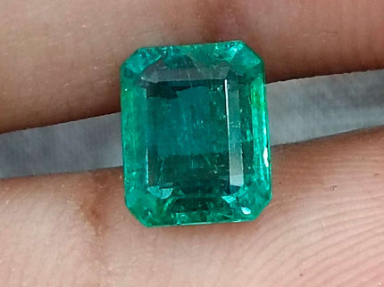 Certified 1.57ct Zambian Natural Emerald