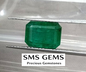 Natural Emerald 2.81ct Certified Deep Royal Green Octagon Cut Gemstone