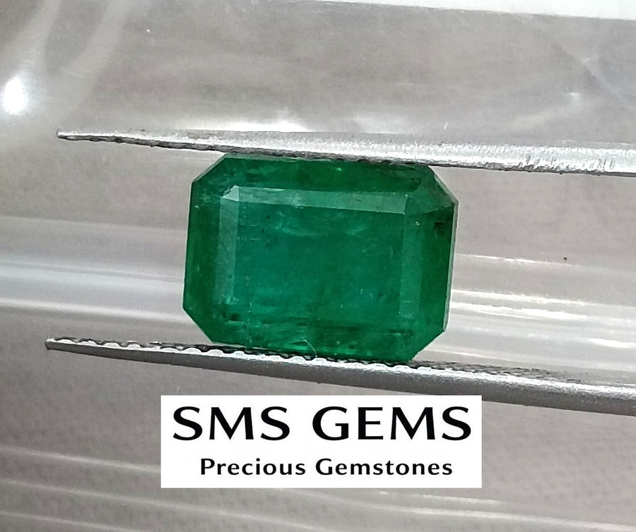Natural Emerald 2.81ct Certified Deep Royal Green Octagon Cut Gemstone
