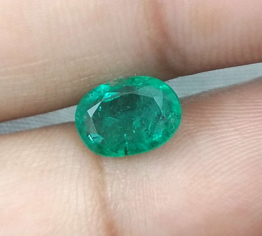 1.87ct Certified Natural Zambian Emerald.