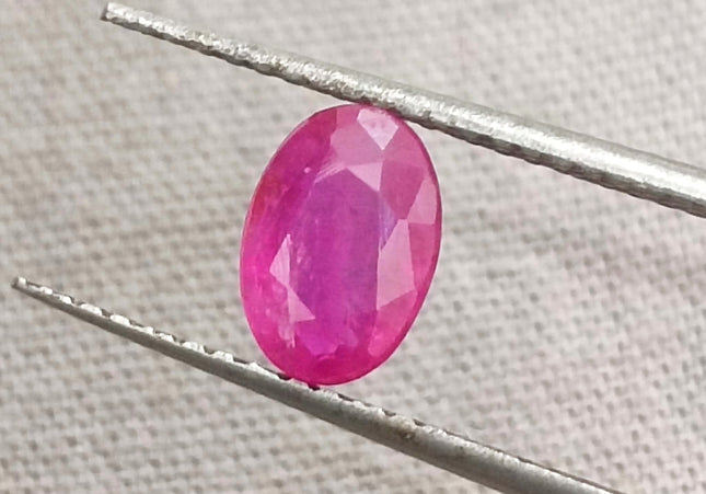 GSI Certified 0.92ct Mozambique Ruby, Natural Untreated Gemstone