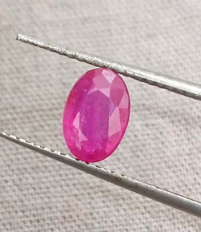 GSI Certified 0.92ct Mozambique Ruby, Natural Untreated Gemstone